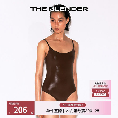 TheBlender带胸垫连体三角泳衣
