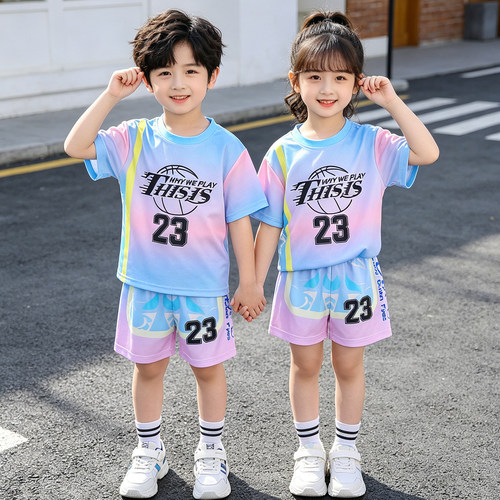夏季儿童速干篮球服两件套