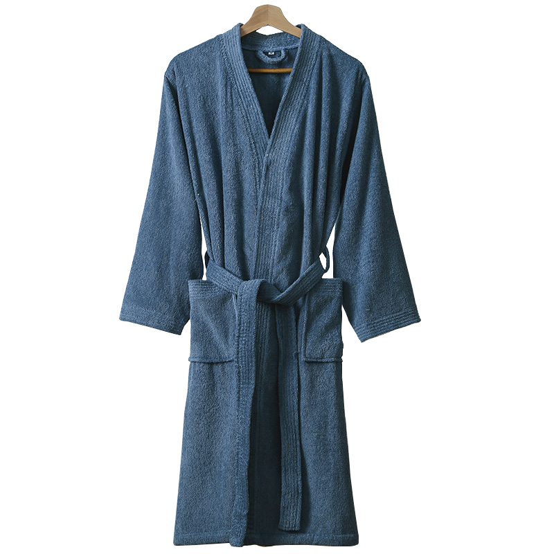 浴袍男女纯棉毛巾料睡袍情侣温泉