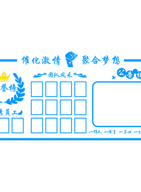 房产中介英雄榜荣誉墙业绩榜墙贴