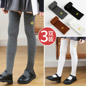 女童长筒袜子春秋纯棉薄款 过膝儿童中高筒宝宝到大腿配裙子外穿潮