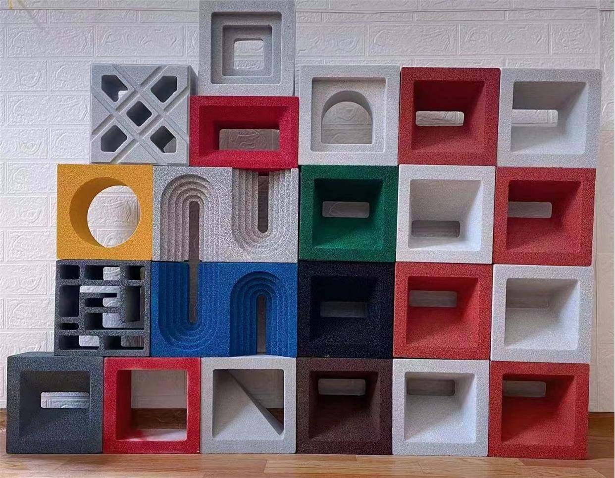 轻质发泡陶瓷装饰空心砖造型砖中式镂空花格砖艺多孔砖隔断可定做