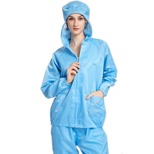 希洁贝尔防静电连帽分体服防尘洁净服无尘工作服电子厂食品防护服