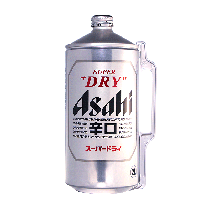 日本原装进口ASAHI/朝日啤酒超爽生啤精酿2L大桶装男士扎啤新日期