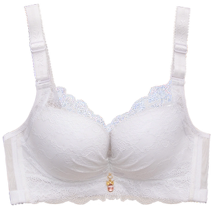 夏季新款内衣女无钢圈薄款小胸聚拢调整型收副乳性感透气文胸上托