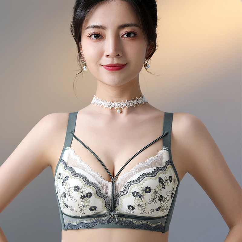 蕾丝内衣女小胸显大聚拢无钢圈上托防下垂收副乳不空杯女士文胸罩,女士内衣/男士内衣/家居服,文胸,淘宝优惠券,粉丝福利购,淘宝优惠卷