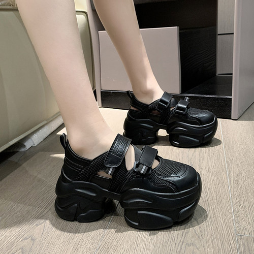欧货厚底老爹鞋女运动单鞋女