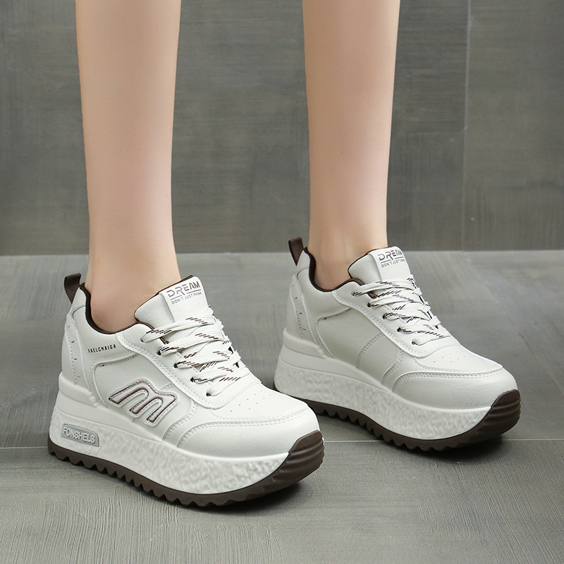 8cm内增高小白鞋女厚底百搭