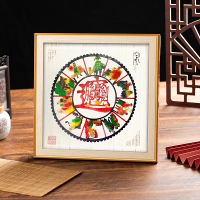 皮影装饰画摆件西安旅游工艺品特色送老外礼品