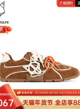 Naked Wolfe英国潮牌/ace复古德训鞋2025新款男鞋时尚休闲单鞋潮