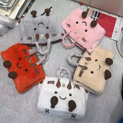 原创小众设计毛绒铂金包