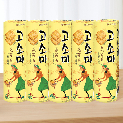 高笑美饼干韩国进口薄脆饼干