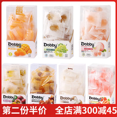 Dobby/哆比爆浆果汁软糖盒装白桃草莓百香果芒果独立包装儿童零食