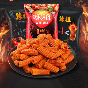 韩国进口九日辣祖炒年糕条100g/袋味祖打糕条辣火鸡味卷膨化零食