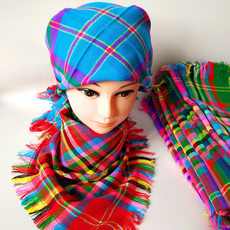 农村妇女劳保方头巾老人老式老年四方围巾婆婆方巾毛线下地干活农