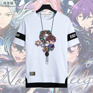 偶像梦幻祭2周边椎名丹希队长天城燐音纯棉短袖T恤男青少年衣服