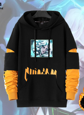 联盟游戏周边佛耶戈佛爷破败之王秋冬季男青少年连帽休闲加绒卫衣