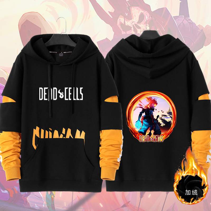 死亡细胞周边游戏Dead Cells男休闲青少年加绒连帽秋冬季宽松卫衣