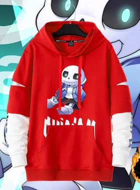 游戏传说之下周边undertale二次元sans男女情侣同款加绒卫衣秋冬