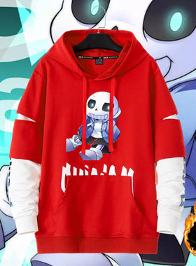 游戏传说之下周边undertale二次元sans男女情侣同款加绒卫衣秋冬