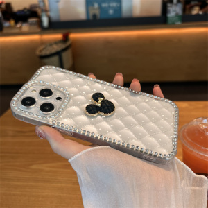 透明镶钻小奇头苹果14promax手机壳新款iphone14pro高级感14苹果13套12全包镜头11防摔ProMax女Pro潮适用Plus