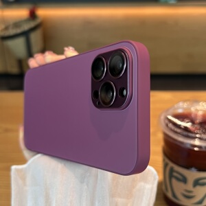梅子色直边磨砂玻璃苹果14promax手机壳新款iphone14pro高级感14苹果13套12全包镜头11男ProMax女Pro适用Plus