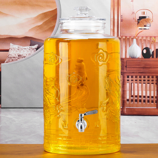 泡酒专用酒瓶20斤30斤40斤高档泡酒瓶玻璃容器加厚酒坛酒罐带龙头