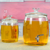 泡酒专用泡酒坛加厚泡酒罐带龙头家用宽口大口玻璃瓶酒瓶酒缸酒桶