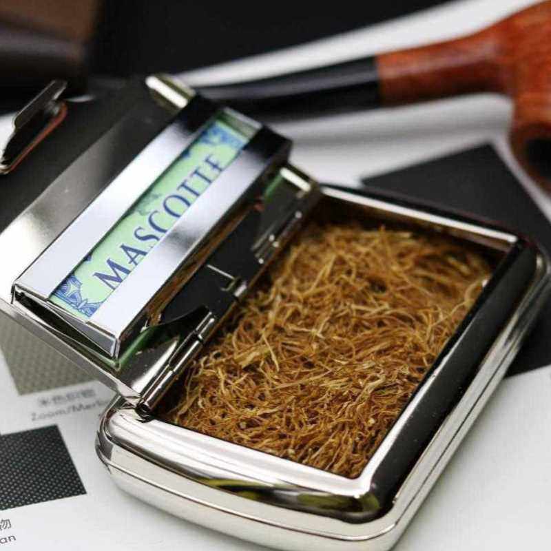 不锈钢金属烟草专用防潮小盒子密封旱烟盒烟斗烟丝保湿盒随身小号_虎窝淘