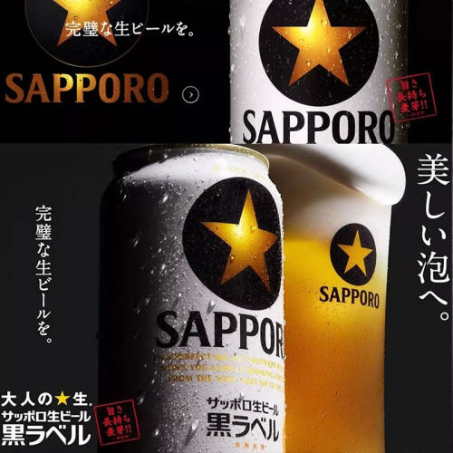 三宝乐札幌黑星标生啤酒joynuts