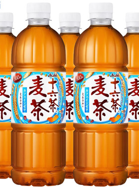 日本进口朝日十六茶大麦茶饮料660ml*4瓶普洱乌龙茶下午茶饮品