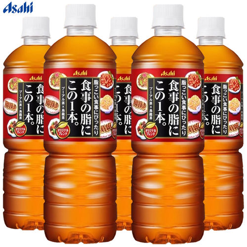日本进口朝日普洱乌龙茶饮料