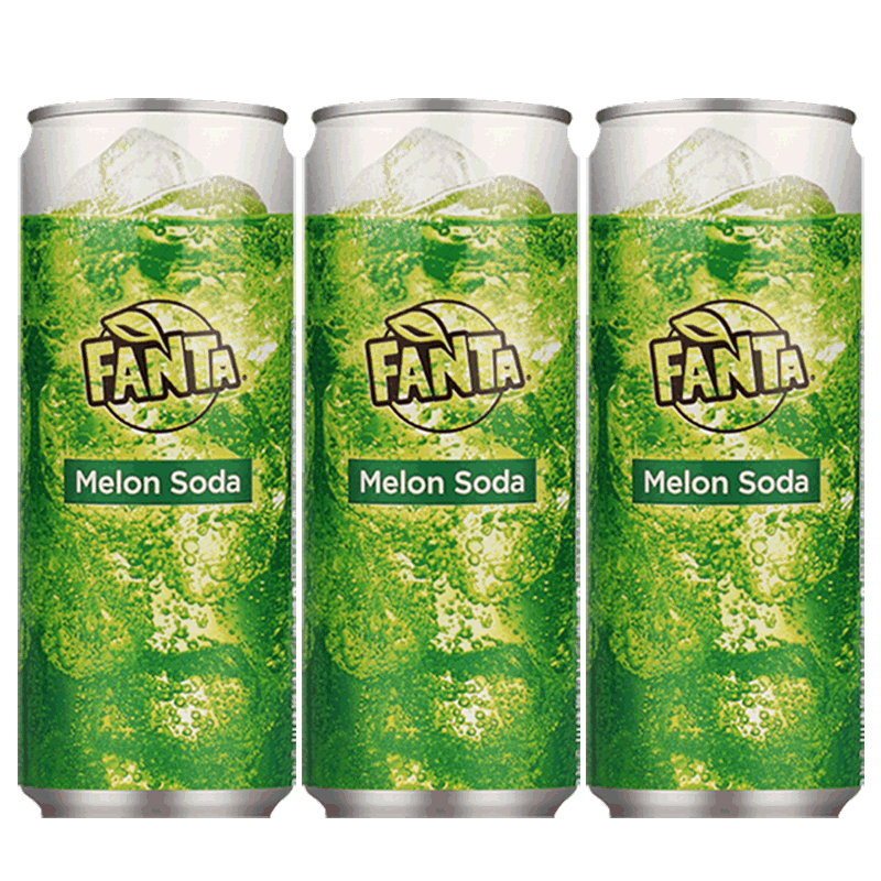 日本进口可口可乐FANTA芬达哈密瓜味碳酸饮料汽水joynuts收藏版