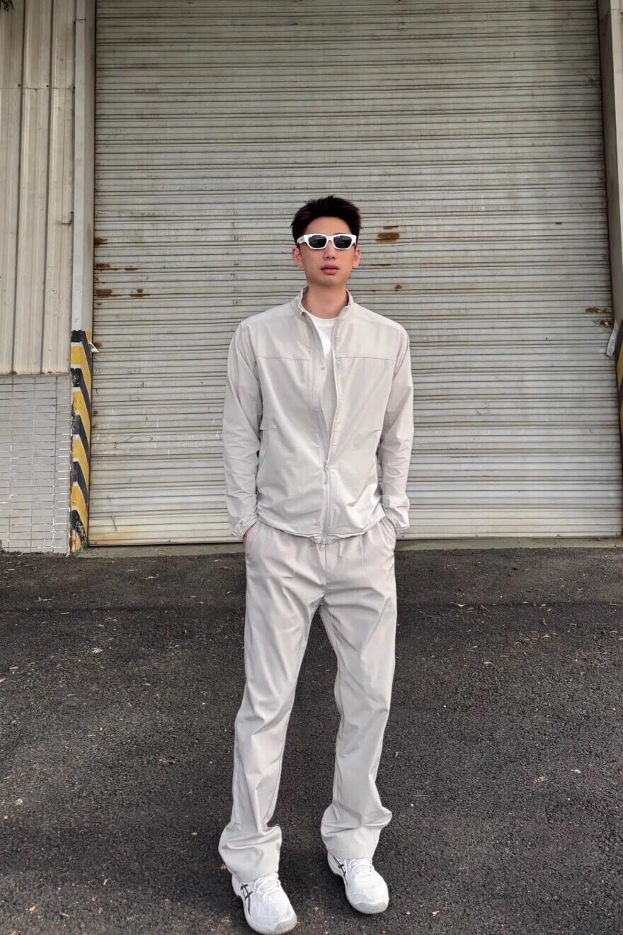美式速干裤子男款夏季薄款软壳冲锋裤防水户外运动微喇休闲直筒裤,男装夹克,星座603-2
