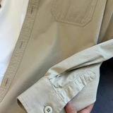 卡其色衬衫男士长袖日系休闲cityboy衬衣外套男春季新款百搭上衣，男装衬衫，星座603-2