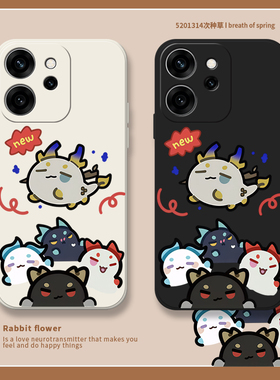 龙泡泡适用opporeno15手机壳reno14套reno12卡通13卡通11.10.9.8.7se.6.5k.4液态pro十明日方舟硅胶个性防摔