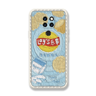 油画乐事薯片适用华为mate20手机壳mate20x趣味搞怪mate20pro保护套mete20高级感mete20全包防摔por液态硅胶