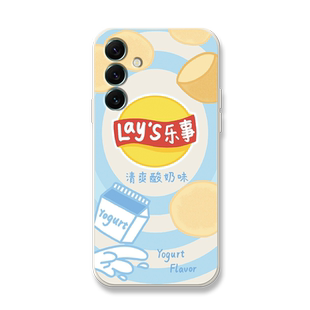 乐事薯片适用三星s24手机壳s23+情侣一加ace3油画1+2por套一加8t小清新note20搞怪s10e高级感22ultranote10十