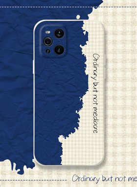 蓝色海岸适用oppofindx3pro手机壳findx2pro新款findx3高级findx2液态硅胶全包防摔小众海浪软套涂鸦摄影师版