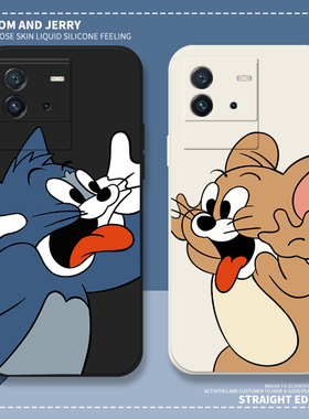 调皮汤姆适用vivoiqooneo6手机壳iqooneo5se杰瑞情侣款动漫6se新款5s套爱酷no3猫和老鼠活力版全包防摔neo855