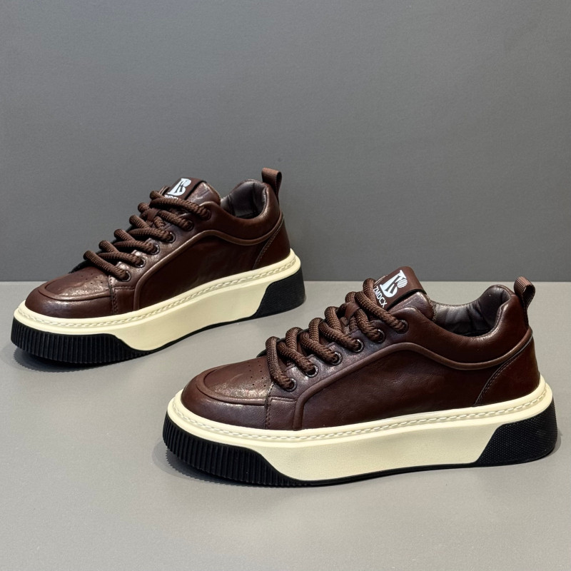 欧洲站男鞋冬季2025新款厚底板鞋时尚百搭休闲鞋男士潮鞋老爹鞋子,流行男鞋,休闲板鞋,淘宝优惠券,粉丝福利购,淘宝优惠卷