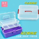 指艺时代衍纸多层收纳盒分层工具箱衍纸套装 手提塑料收纳箱专用大号学生收纳箱加厚可以装 线稿图
