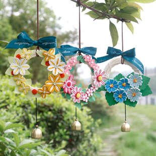 指艺时代衍纸手工花环风铃装饰diy衍纸材料包学生挂圆形风铃饰礼物创意挂件送老师领导朋友教师美术劳技课