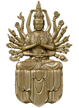 简修行千手观音菩萨摆件随身佛