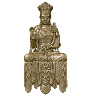 天冠弥勒菩萨佛像摆件家用小巧茶宠黄铜像随身佛茶空间中式装饰品