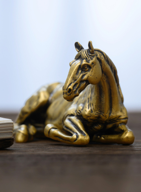 黄铜马年吉祥物摆件新年礼物