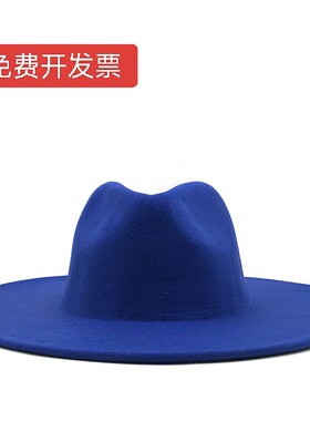 hat毡帽黑色礼帽法式帽子女秋冬百搭男士发型师穿搭阿美咔叽美式
