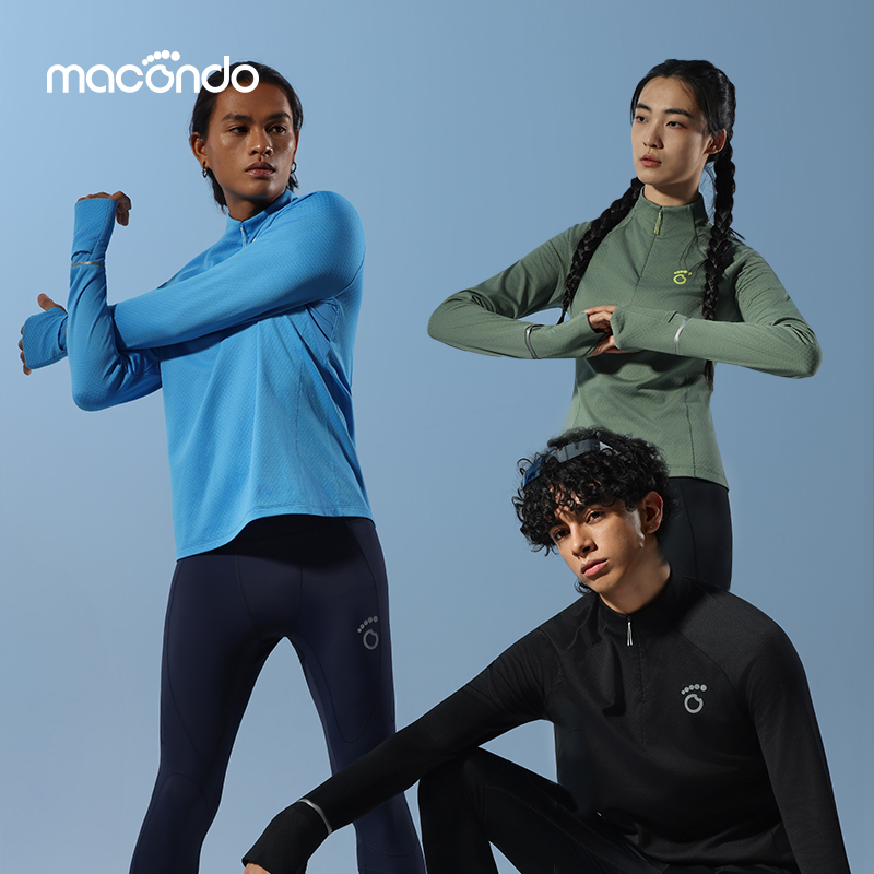 原创单品｜马孔多加绒立领半开拉链跑步上衣4代吸湿排汗运动外套