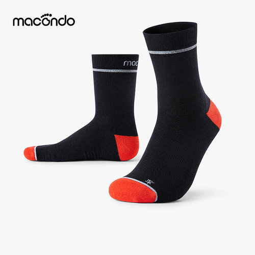 马孔多跑步羊毛中筒袜男女秋冬款抗菌透气田径训练运动袜
