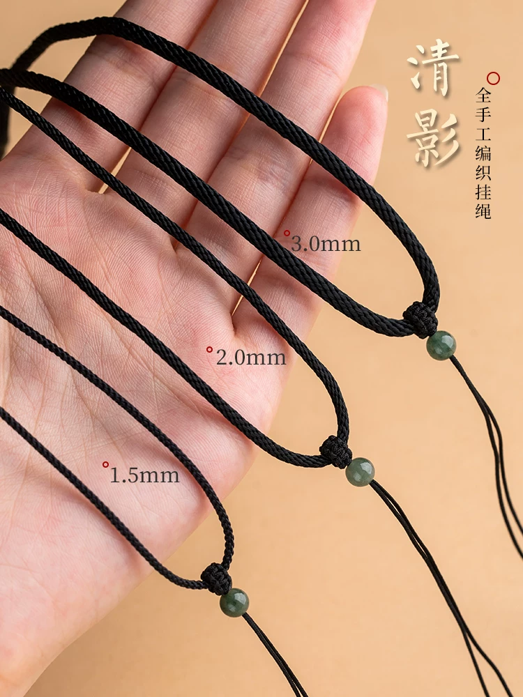 Защитный амулет, пряжка, подвеска, изумрудный ремешок из jade, тканый кожаный шнур